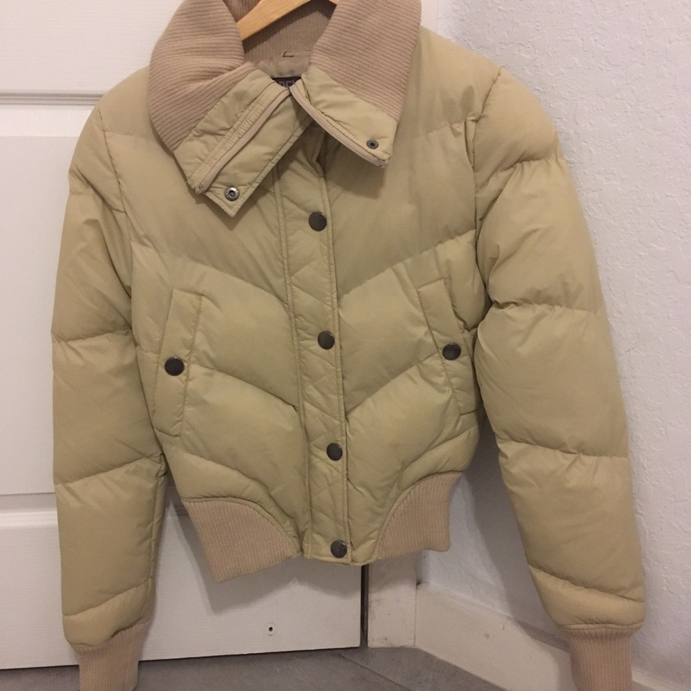 Beige puffer jacket